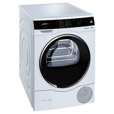 Siemens avantgarde iSensoric Freestanding Heat Pump Tumble Dryer, 8kg Load,  A+++ Energy Rating, White